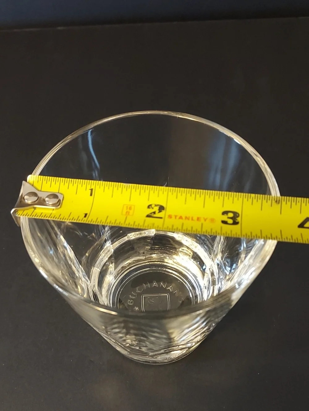 Buchanan's Scotland Collectible Heavy Base Whiskey Glasses Set of 2